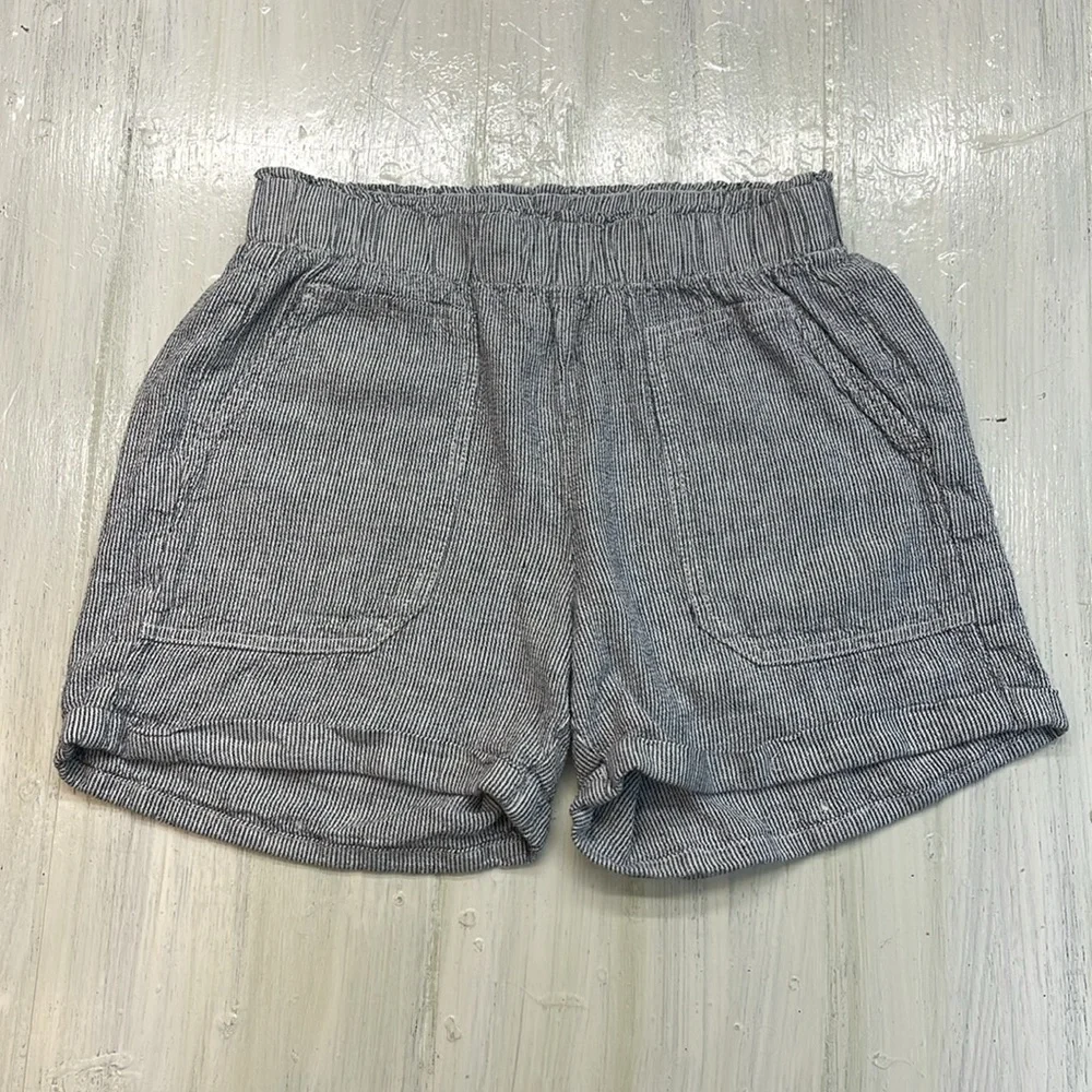 💚5/$25 SALE!💚 Briggs New York Blue Striped Linen Blend Cargo Short Sz S